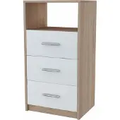 UFC Kommode 3SO WHITE-SONOMA 40cm Schubladenboden