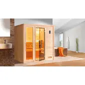 Weka Premium-Massivholzsauna 45 mm BERGEN 2 GTF x B x T x H x 196 x 195 x 205