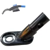 Bike-parts Fahrrad Anhängerkupplung Adapter inkl. Kettenbürste