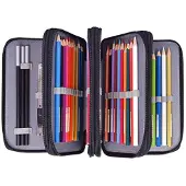 Elkuaie Federmäppchen für 72 Stifte, Etui für Schule, Büro und Kunst