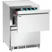 Bartscher Schubladenkühler 600S2, Schubladenkühler mit 2 Umluft-gekühlten Schubladen, 1 Stück
