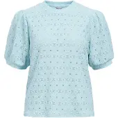Object Broderie Anglaise Oberteil Blau XS