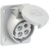 Pce 414-1f87 CEE-Anbausteckdose schräg (75x85mm) 16A 4p 1h IP44/IP54 4141f87