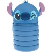 Seven Lilo & Stitch erweiterbares Mäppchen, Silikontasche, 2 in 1 ausziehbares F