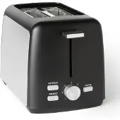 Amazon Basics Basics Toaster Küchengeräte 2 Scheiben 7 Bräunungsstufen Herausnehmbar einfach reinigen schnell
