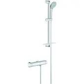 GROHE Grohtherm 2000 Thermostat Brausebatterie Set, inklusive Euphoria 110 Massage Brausegarnitur 600mm, 34195001
