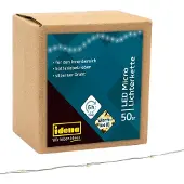 Idena LED Micro Lichterkette Timer Funktion, batteriebetrieben 50 LED / 5,20 m Warmweiß