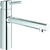 GROHE Concetto Einhand-Spültischarmatur, Ausladung 202mm, mittelhoch, herausziehbar, schwenkbar, 30273001, Farbe: Chrom