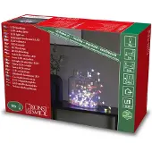 Konstsmide LED-Lichterkette, bunt, Dioden 90 Stk. Flammen 90 Stk., Gesamtlänge 9,45m, Lichterketten, LED Sternenlichterkette, 90 bunte Dioden, LED-Lichterkette