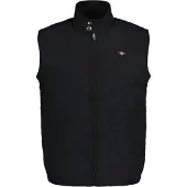 Gant für Herren. 7006341 Windcheater Steppweste schwarz (XL), Lässig, Polyester