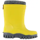 Sterntaler Gummistiefel "Gummistiefel mit Innenschuh uni", Kinder, Gr. 23, gelb (mattgelb), Obermaterial: 100% Synthetik synthetic., Schuhe Gummistiefel
