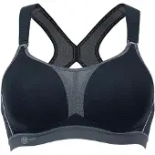 Anita Sport-BH ACTIVE, Damen, Gr. 90, Cup B, schwarz (schwarz, anthrazit), Microtouch, Obermaterial: 45% Polyester, 35% Polyamid, 10% Elasthan, 10% Polyurethan, BHs Sport-BH