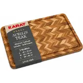 Karat Schneidebrett Aurelin Teak Herringbone