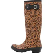 Hunter Gummistiefel Original Tall Wellington Leopard Damen Rich Tan/Saddle/Black-Schuhgröße 42