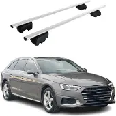 Omac Dachträger Gepäckträger für Audi A4 2016-2025 Querträger ABE Metall Silber 2x