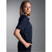 Trigema Damen Funktions-Poloshirt mit Knopfleiste Navy L