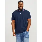 Jack & Jones Plus Size Einfarbig Poloshirt