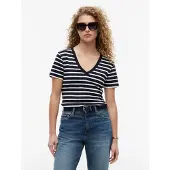 Tommy Hilfiger "CODY V-NECK SHORT SLEEVE" mit V-Ausschnitt, Baumwolle, Slim Fit