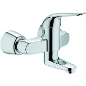 GROHE Euroeco Special Einhand-Waschtischbatterie, Aufputzmontage, Ausladung 174mm, ohne Ablaufgarnitur, schwenkbar, 32768000