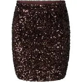 Pieces Pckammy Pailletten Minirock | Braun | XS