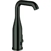 GROHE Essence E Infrarot-Elektronik für den Waschtisch, Ausladung 161mm, Batteriebetrieb 6V, verschiedene Programme, mit Mischung, 36445AL0, Farbe: Hard graphite gebürstet
