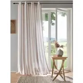 HEINE Vorhang HOME Gr. 1, beige (sand, weiß), B:135cm H:145cm, Polyester, Gardinen, Vorhang