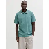 Jack & Jones "JJEAUSTIN POLO SS NOOS" Materialmix, regular fit