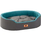 Ferplast Hundebett Dandy, abnehmbares, waschbares Kissen, Baumwollbezug mit weic