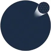 vidaXL Treibende Pool-Solarplane PE 210 cm Schwarz und Blau