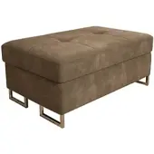 Masseno POLSTERHOCKER BARLET Beige 100x60 cm