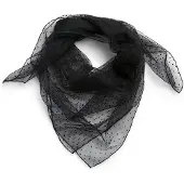 Pieces Pcelvira Vierecks Schal | Schwarz | ONE SIZE