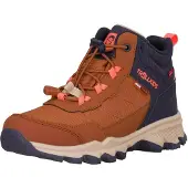 TROLLKIDS Kinder Trolltunga Hiker Mid XT Wanderstiefel teak brown/navy/vivid orange/sandstone 39