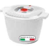 Snips - Microwave Nudelschüssel, Mikrowellen Kartoffelkocher 4L, Dampfgarer für