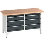 Bott cubio Kastenwerkbank mit 6 Schubladen