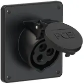 Pce 413-7f9 CEE-Anbausteckdose schräg (92x100mm) 16A 3p 7h IP44/IP54 4137f9