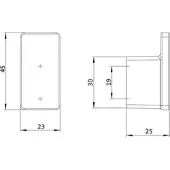 Emco loft Einzelhaken, 057501703, Farbe: Bronze gebürstet