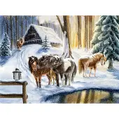 Coppenrath Verlag Wandkalender Winterpferde