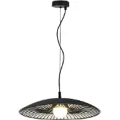 V-TAC Pendelleuchte VT-89019, Schwarz, Metall, Glas, G9, L 60 cm, 230 V