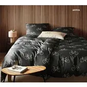 Elegante Mako-Satin Bettwäsche Velo - 155x220 cm + 80x80 cmanthra