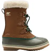 Sorel - Warme und wasserdichte Après-Ski-Stiefel - Big Kids Yoot Pac Nylon WP Velvet Tan Stone Green - Kindergröße 39 - Braun