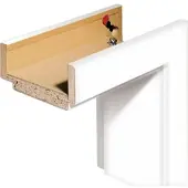 Pertura Komplettzarge CPL weiß (ähnlich RAL 9010) 198,5x61,0x16,0 cm Rechts