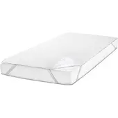 Setex wasserdichter Molton Matratzenschutz Fixspann 200 x 200 cm, Matratzenschoner aus 100% Baumwolle in weiß