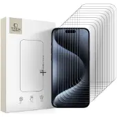 Tech-Protect Bundle Hartglas 10-Paket Iphone 15 Pro Max Klar