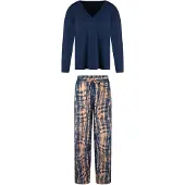 Lingadore Night Pyjama 8105 | Grösse: L | Farbe: Dark Denim