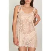 Hunkemoller SD SHORT ALLOVER LACE LEGACY Orange