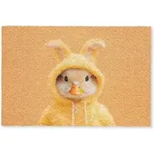 MuchoWow FUSSMATTE Osterhase - Kostüm - Ente Schmutzmatte 60x40 cm