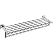 BRILLANTBAD META Handtuchablage Messing Chrom poliert 655x100x215 mm für Bad & Küche >> zum Bohren