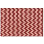 MuchoWow FUSSMATTE Zickzack - Streifen - Muster - Rot Schmutzfänger 60x40 cm