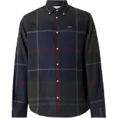 Barbour für Herren. MSH4980 Grün-marineblau karierte Dunoon-Bluse (XXL), Lässig, Baumwolle, Langarm