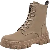 Tamaris Da.-Stiefel Glattleder Taupe
